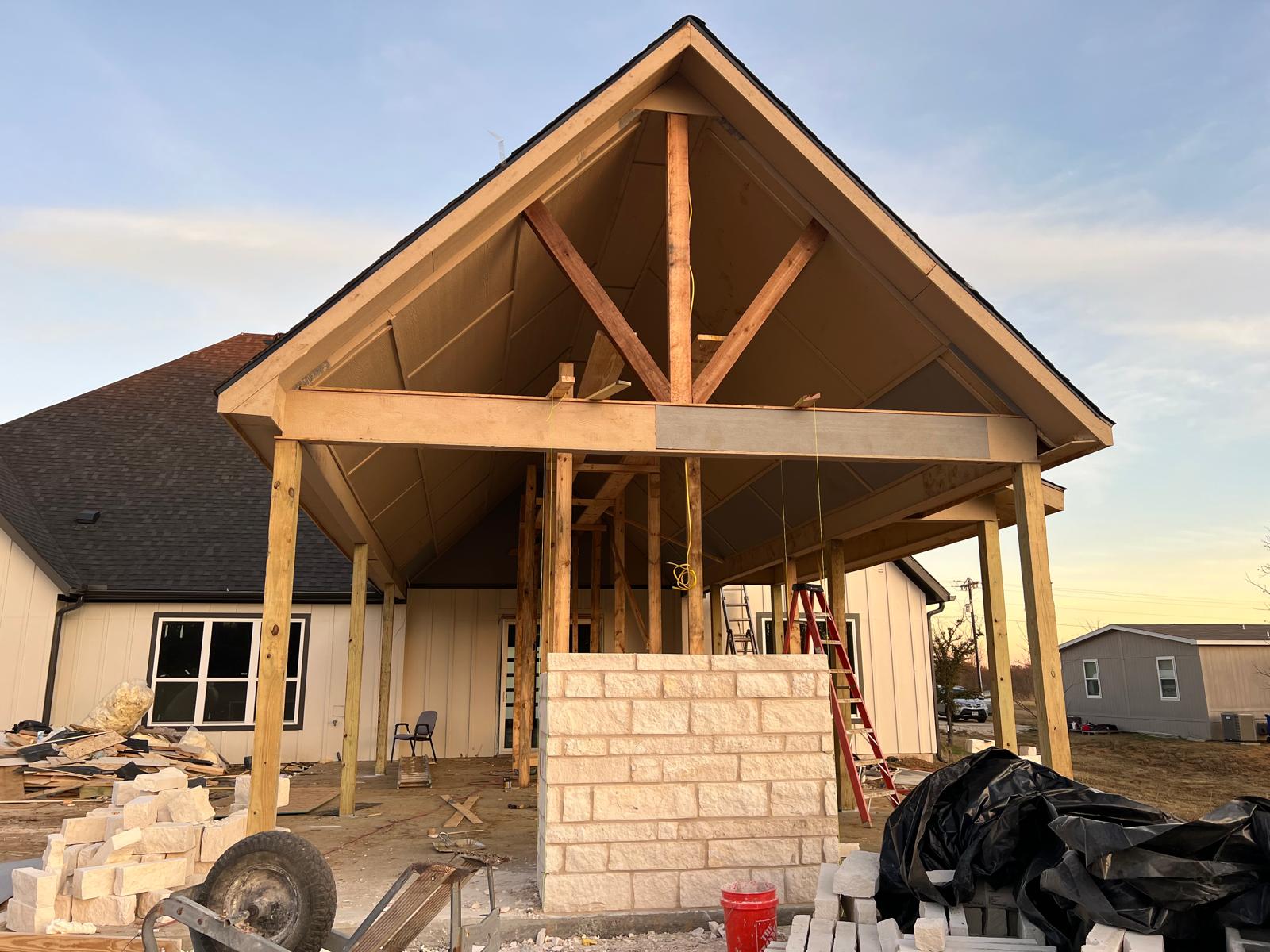Patio cover framing detail 8
